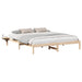 Cadru de pat natural 200 x 200 cm Lemn de pin masiv - WALTI WALTI