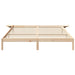 Cadru de pat natural 200 x 200 cm Lemn de pin masiv - WALTI WALTI