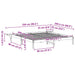 Cadru de pat natural 200 x 200 cm Lemn de pin masiv - WALTI WALTI