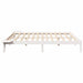 Cadru de pat Alb 200 x 200 cm Lemn de pin masiv - WALTI WALTI