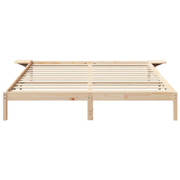 Cadru de pat natural 180 x 200 cm Lemn de pin masiv - WALTI WALTI