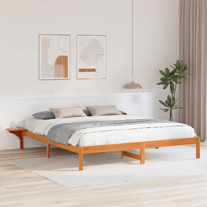Cadru de pat Maroniu cerat 180 x 200 cm Lemn de pin masiv - WALTI WALTI