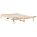 Cadru de pat natural 160 x 200 cm Lemn de pin masiv - WALTI WALTI