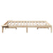 Cadru de pat natural 160 x 200 cm Lemn de pin masiv - WALTI WALTI
