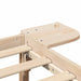 Cadru de pat natural 150 x 200 cm Lemn de pin masiv - WALTI WALTI