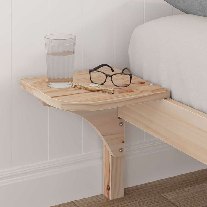 Cadru de pat natural 150 x 200 cm Lemn de pin masiv - WALTI WALTI
