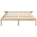 Cadru de pat natural 150 x 200 cm Lemn de pin masiv - WALTI WALTI