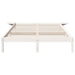 Cadru de pat Alb 150 x 200 cm Lemn de pin masiv - WALTI WALTI