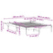 Cadru de pat Maroniu cerat 150 x 200 cm Lemn de pin masiv - WALTI WALTI