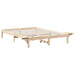 Cadru de pat natural 140 x 200 cm Lemn de pin masiv - WALTI WALTI