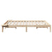 Cadru de pat natural 140 x 200 cm Lemn de pin masiv - WALTI WALTI
