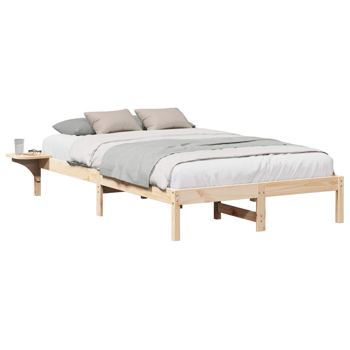 Cadru de pat natural 120 x 200 cm Lemn de pin masiv - WALTI WALTI