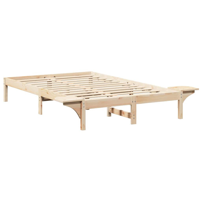 Cadru de pat natural 120 x 200 cm Lemn de pin masiv - WALTI WALTI