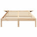 Cadru de pat natural 120 x 200 cm Lemn de pin masiv - WALTI WALTI
