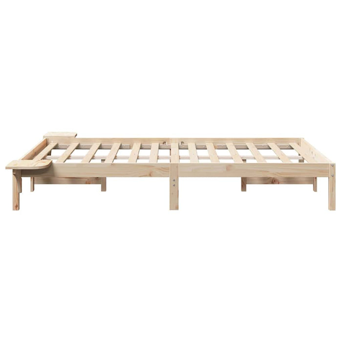 Cadru de pat natural 120 x 200 cm Lemn de pin masiv - WALTI WALTI