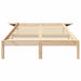 Cadru de pat natural 140 x 190 cm Lemn de pin masiv - WALTI WALTI