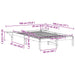 Cadru de pat Maroniu cerat 140 x 190 cm Lemn de pin masiv - WALTI WALTI
