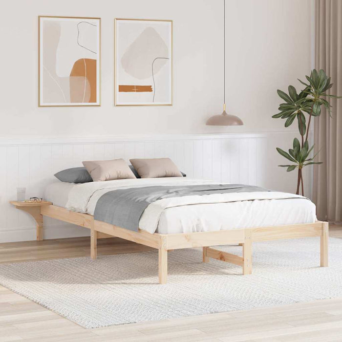 Cadru de pat natural 120 x 190 cm Lemn de pin masiv - WALTI WALTI