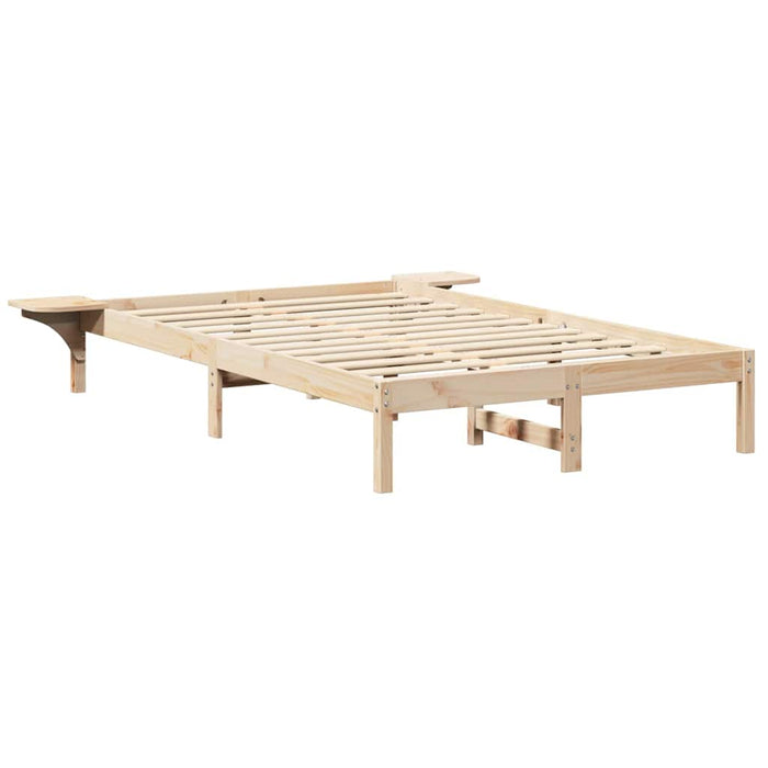 Cadru de pat natural 120 x 190 cm Lemn de pin masiv - WALTI WALTI