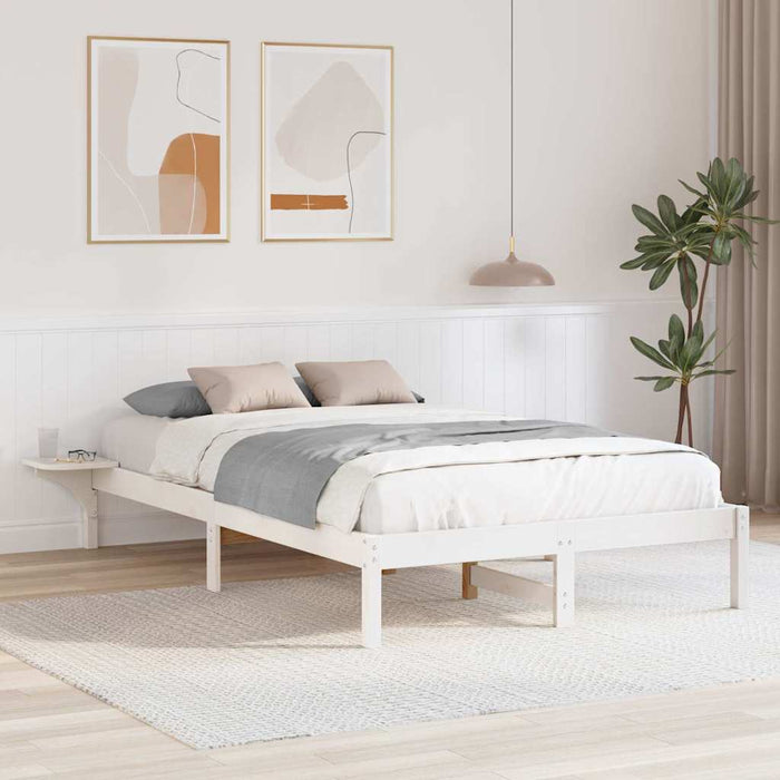 Cadru de pat Alb 120 x 190 cm Lemn de pin masiv - WALTI WALTI