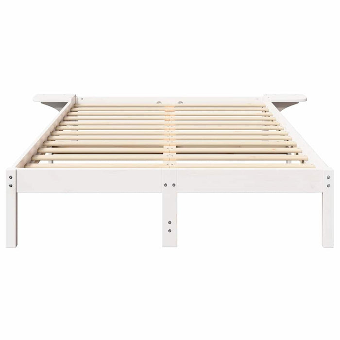 Cadru de pat Alb 120 x 190 cm Lemn de pin masiv - WALTI WALTI