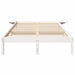 Cadru de pat Alb 120 x 190 cm Lemn de pin masiv - WALTI WALTI