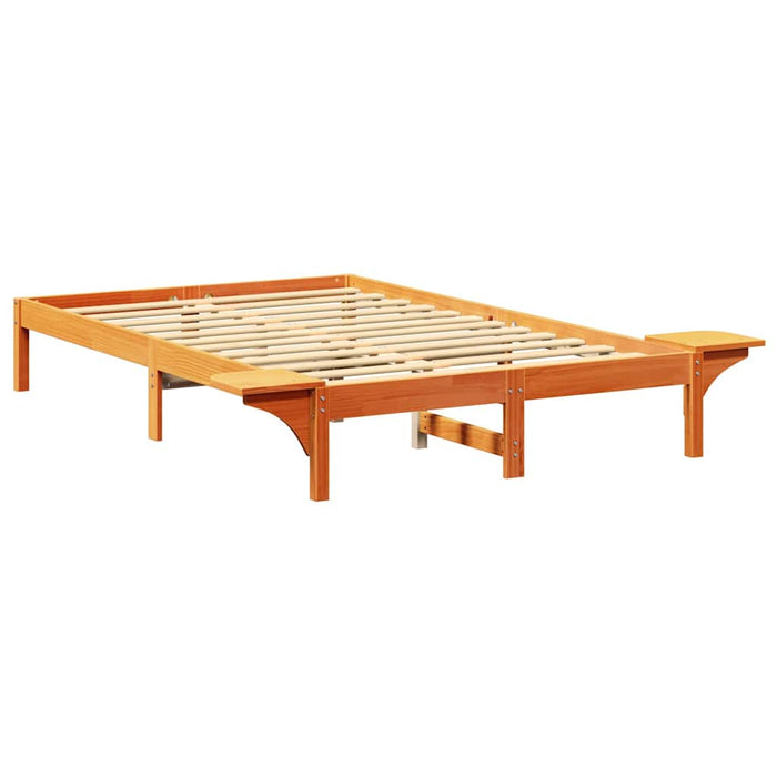 Cadru de pat Maroniu cerat 120 x 190 cm Lemn de pin masiv - WALTI WALTI