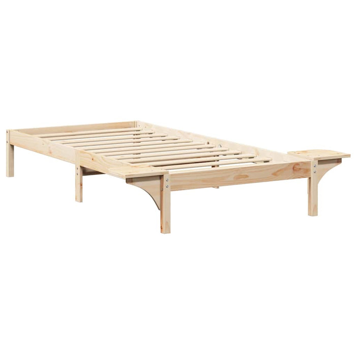 Cadru de pat natural 100 x 200 cm Lemn de pin masiv - WALTI WALTI