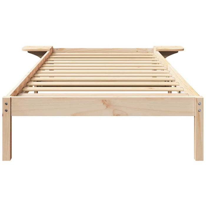 Cadru de pat natural 100 x 200 cm Lemn de pin masiv - WALTI WALTI