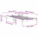 Cadru de pat natural 100 x 200 cm Lemn de pin masiv - WALTI WALTI