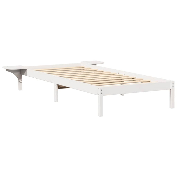 Cadru de pat Alb 100 x 200 cm Lemn de pin masiv - WALTI WALTI
