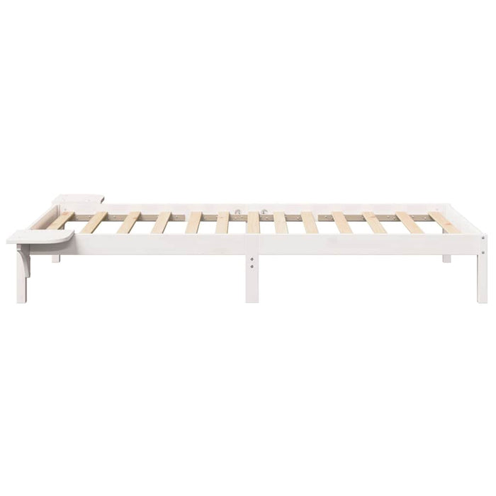 Cadru de pat Alb 100 x 200 cm Lemn de pin masiv - WALTI WALTI