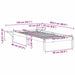 Cadru de pat Maroniu cerat 100 x 200 cm Lemn de pin masiv - WALTI WALTI