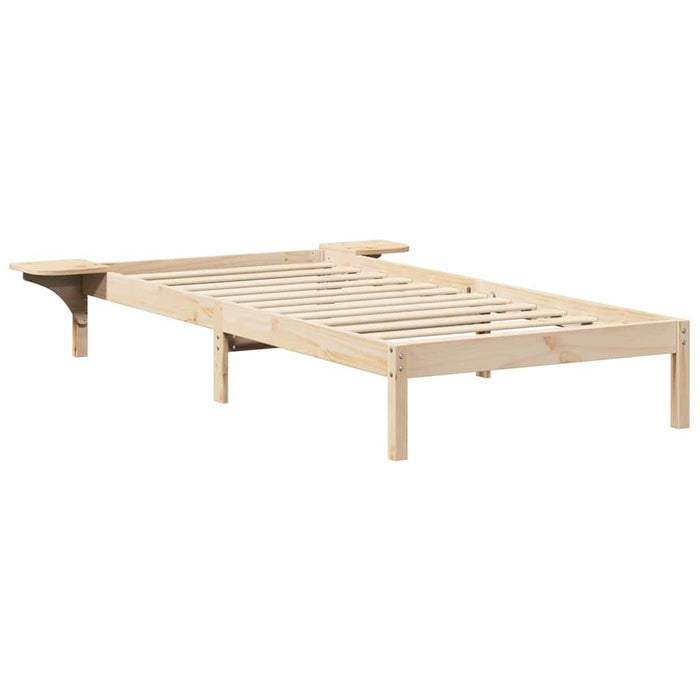 Cadru de pat natural 90 x 200 cm Lemn de pin masiv - WALTI WALTI