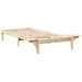 Cadru de pat natural 90 x 200 cm Lemn de pin masiv - WALTI WALTI
