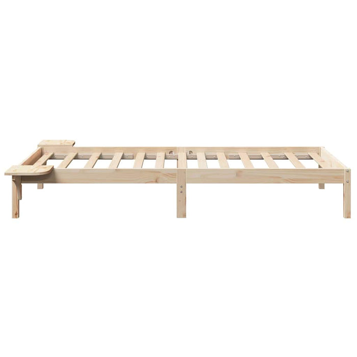 Cadru de pat natural 90 x 200 cm Lemn de pin masiv - WALTI WALTI