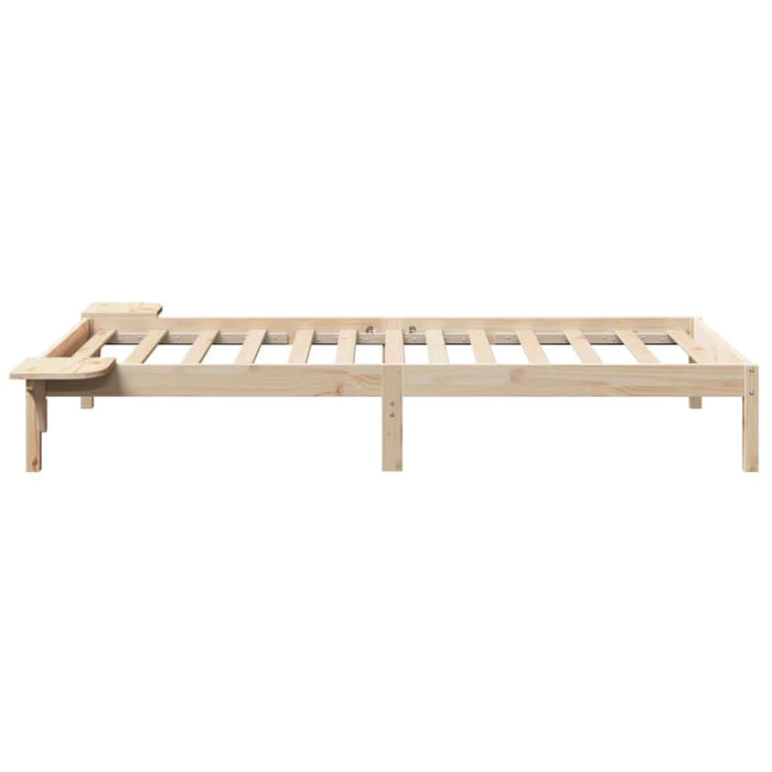 Cadru de pat natural 80 x 200 cm Lemn de pin masiv - WALTI WALTI