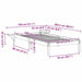 Cadru de pat Alb 80 x 200 cm Lemn de pin masiv - WALTI WALTI