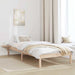 Cadru de pat natural 90 x 190 cm Lemn de pin masiv - WALTI WALTI