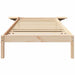 Cadru de pat natural 90 x 190 cm Lemn de pin masiv - WALTI WALTI
