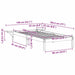 Cadru de pat natural 90 x 190 cm Lemn de pin masiv - WALTI WALTI