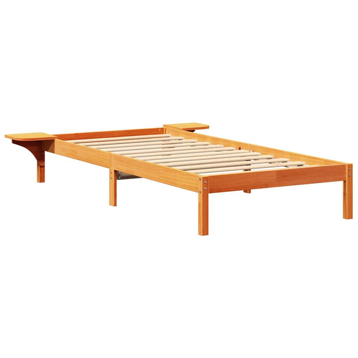 Cadru de pat Maroniu cerat 90 x 190 cm Lemn de pin masiv - WALTI WALTI