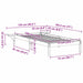Cadru de pat natural 75 x 190 cm Lemn de pin masiv - WALTI WALTI