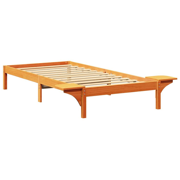 Cadru de pat Maroniu cerat 75 x 190 cm Lemn de pin masiv - WALTI WALTI