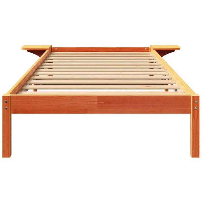 Cadru de pat Maroniu cerat 75 x 190 cm Lemn de pin masiv - WALTI WALTI