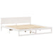 Cadru de pat cu headboard Alb 200 x 200 cm Lemn de pin masiv - WALTI WALTI