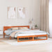 Cadru de pat Maroniu cerat 200 x 200 cm Lemn de pin masiv - WALTI WALTI