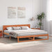 Cadru de pat Maroniu cerat 200 x 200 cm Lemn de pin masiv - WALTI WALTI
