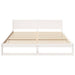 Cadru de pat cu headboard Alb 180 x 200 cm Lemn de pin masiv - WALTI WALTI
