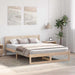 Cadru de pat natural 160 x 200 cm Lemn de pin masiv - WALTI WALTI